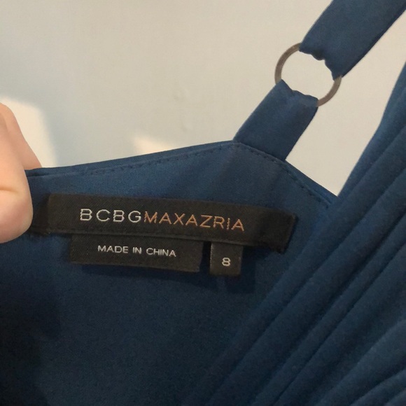 BCBG V-Neck Silk Formal Gown - Picture 8 of 8